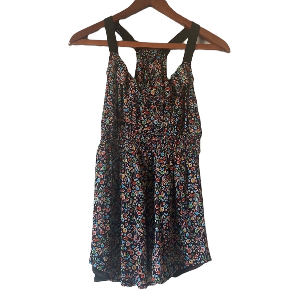Express Black and Floral Top